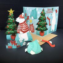 Christmas Bear activity card - Click Image to Close